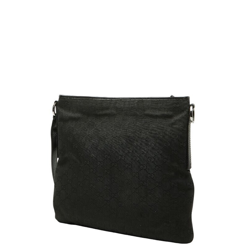 Gucci Bag Shoulder Crossbody Canvas GG Leather Black